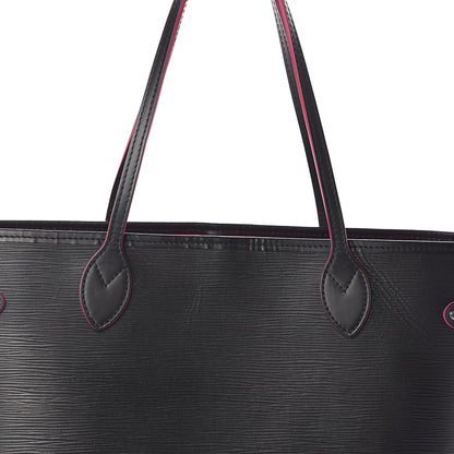Louis Vuitton Epi Neverfull MM Black Hot Pink 8 of 15