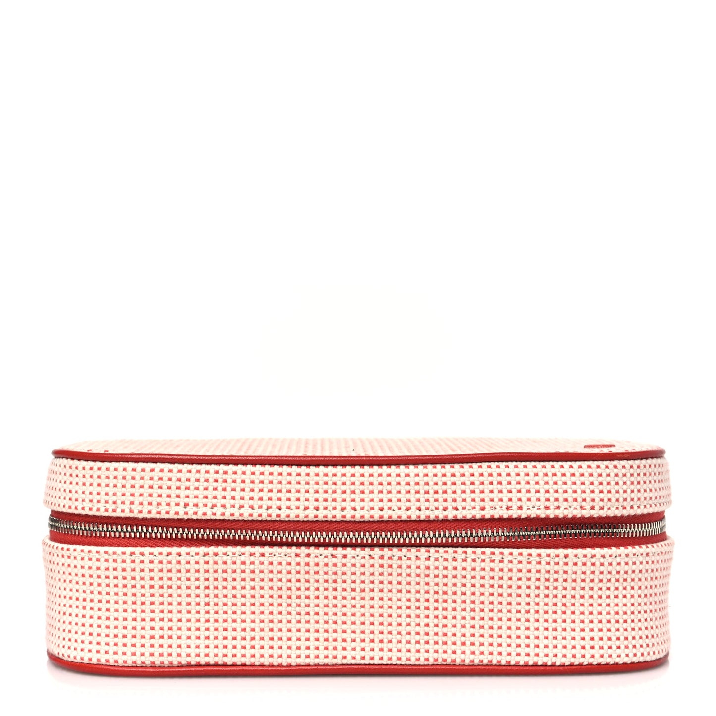 Cotton H Canvas Lambskin Escale Case Vermillon