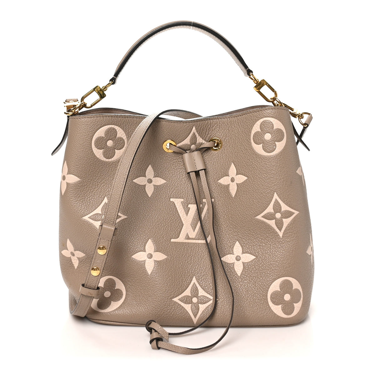 Louis Vuitton Empreinte Monogram Giant Neonoe MM Tourterelle Creme 1 of 9