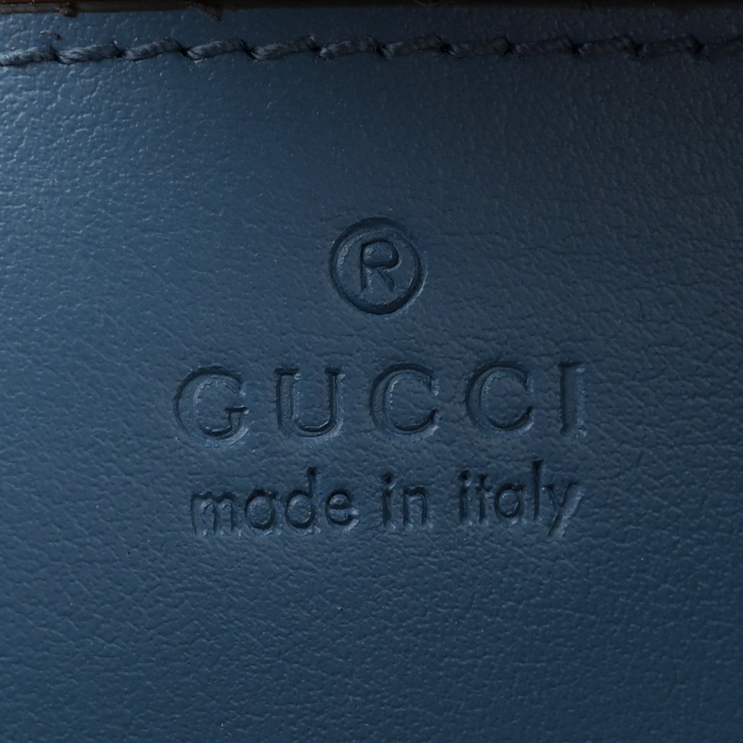 Gucci Calfskin Matelasse Aria Small GG Marmont Chain Shoulder Bag Clear Blue 6 of 10