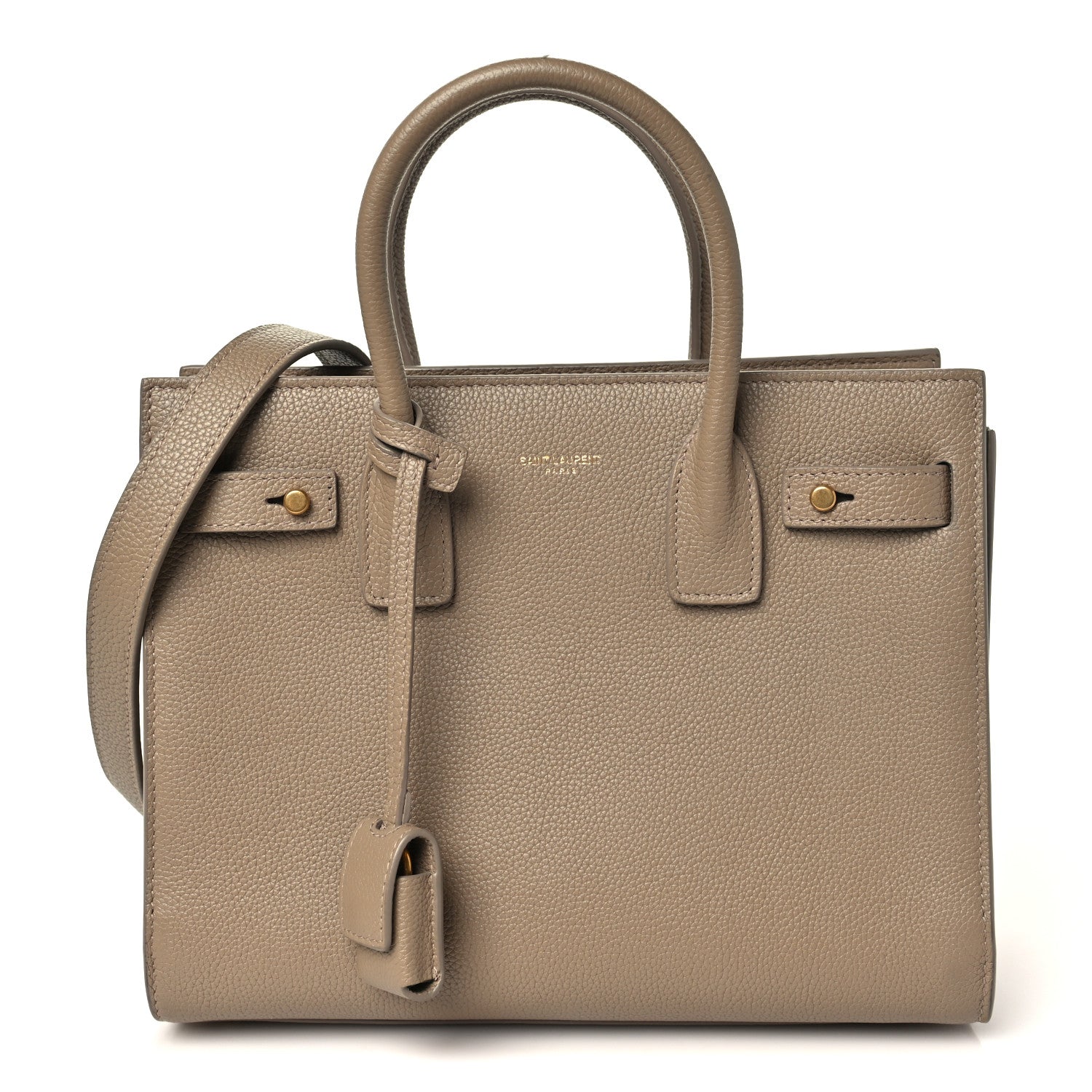 Saint Laurent Grained Calfskin Baby Sac De Jour Souple Dark Beige 1 of 11