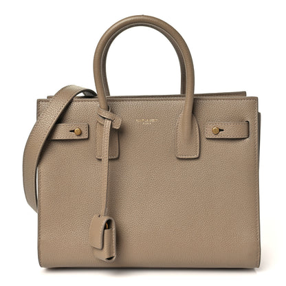 Saint Laurent Grained Calfskin Baby Sac De Jour Souple Dark Beige 1 of 11