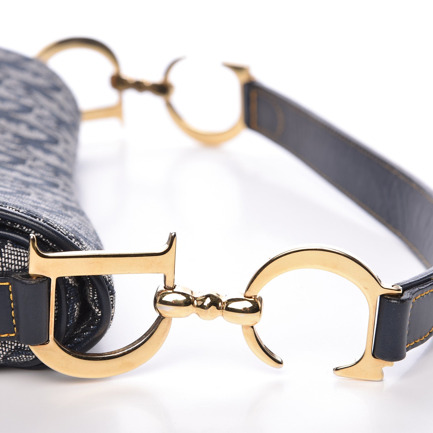 Christian Dior Monogram Saddle Bag Blue 18 of 18