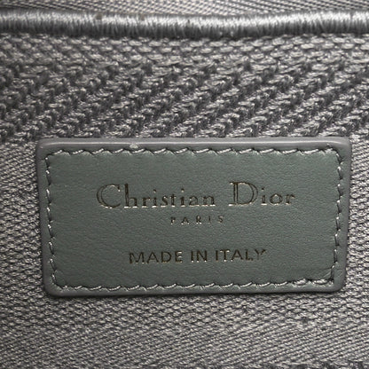 Christian Dior Canvas Embroidered Cannage Medium Lady D-Lite Gray 6 of 12