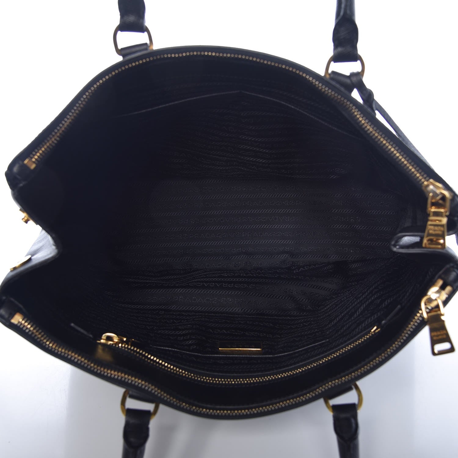 Prada Saffiano Large Galleria Double Zip Tote Black 5 of 8