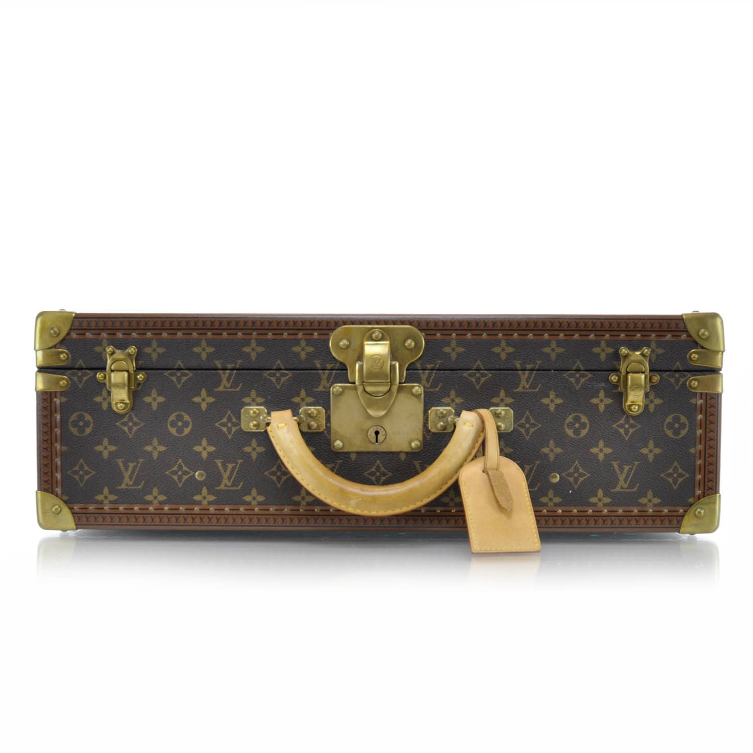 Louis Vuitton Monogram Suitcase Bisten 55 Hard Case w Cover 5 of 10