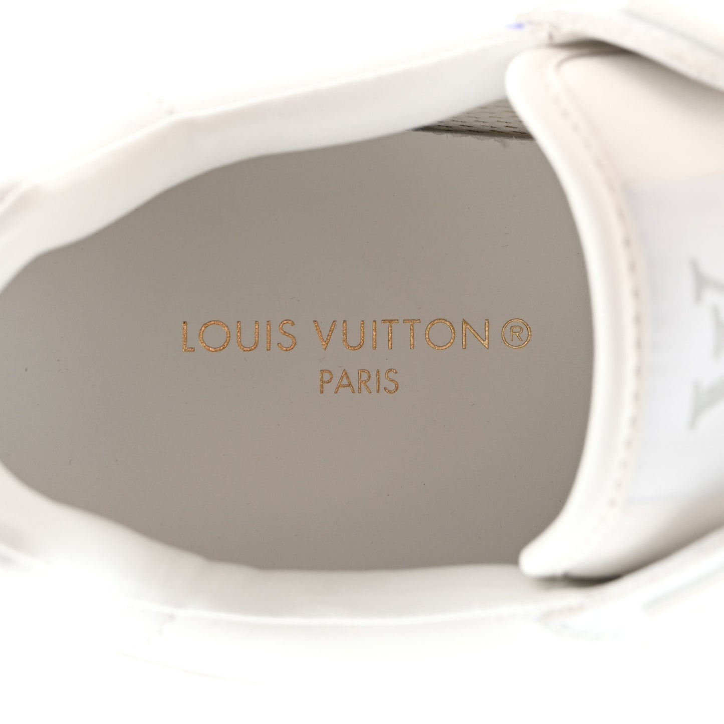 Iridescent Textile Monogram Calfskin Mens Run Away Sneakers 7 White