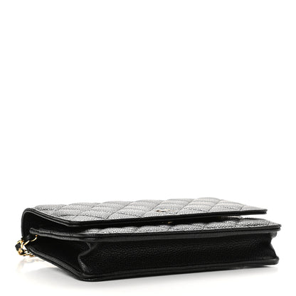 Chanel Caviar Quilted Wallet On Chain WOC Black 4 of 10