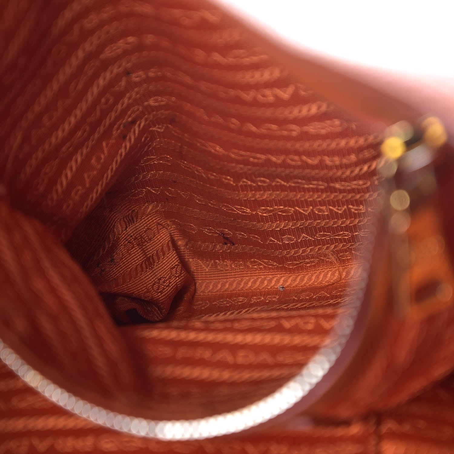 Prada Vitello Daino Hobo Papaya 9 of 14