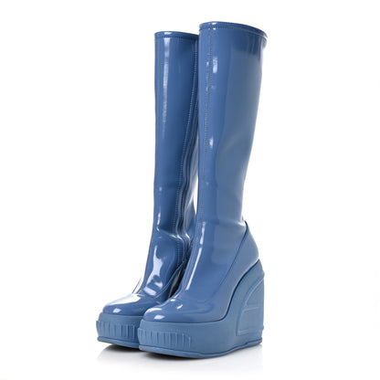 Fendi Technical Patent Fashion Show Platform 140mm Tall Boots 41 Perfect 4 of 11