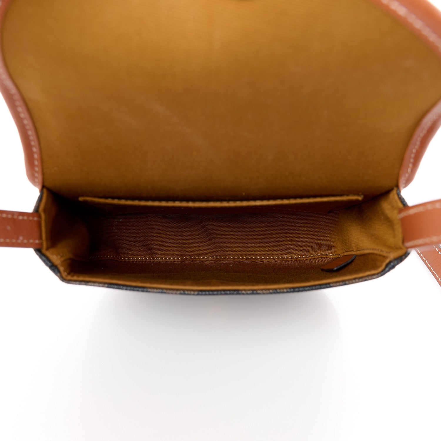 Celine Canvas Calfskin Triomphe Mini Besace Tan 5 of 12
