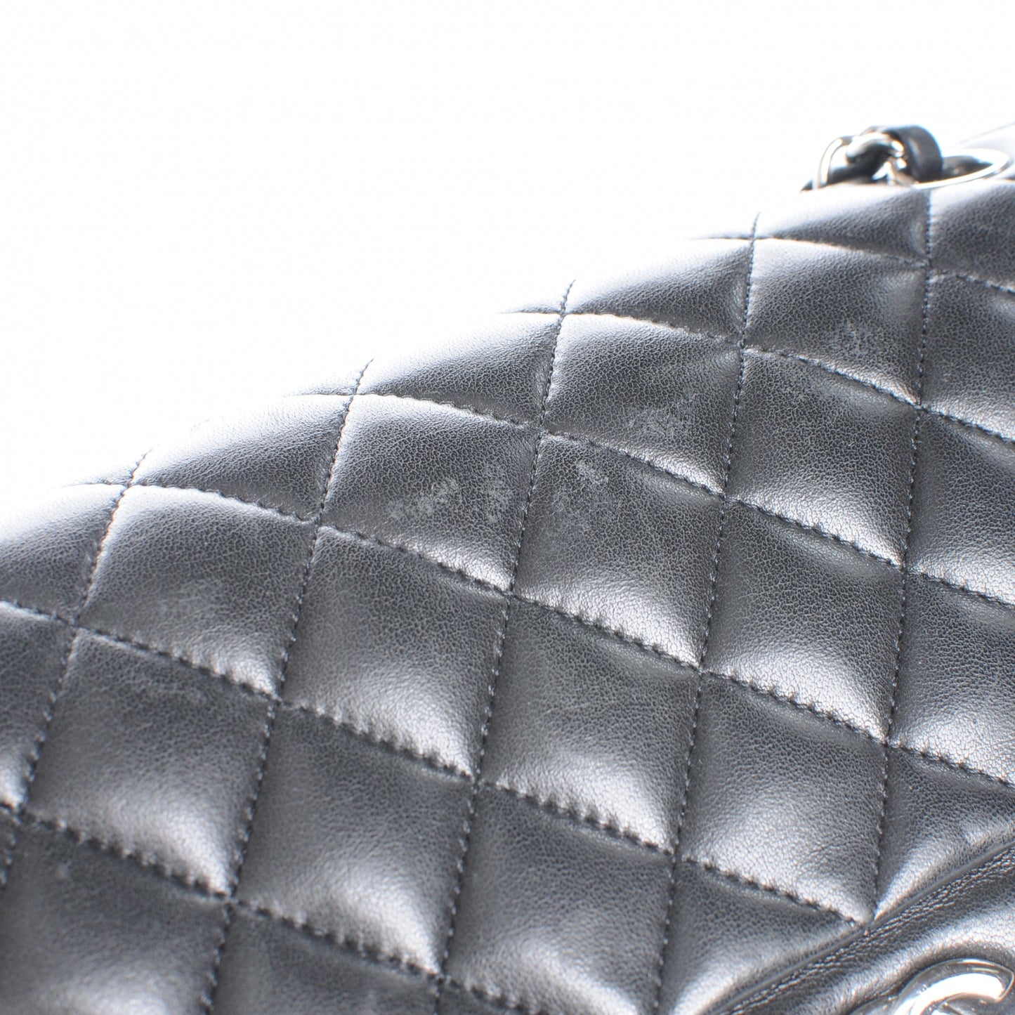 Lambskin Medium Double Flap Black