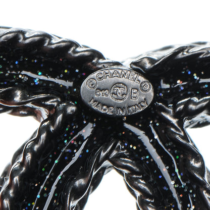 Chanel Ruthenium Crystal CC Brooch Black 4 of 4