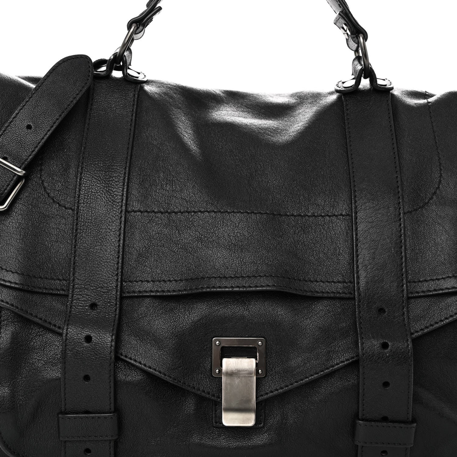 Proenza Schouler Lambskin PS1 Large Satchel Black 7 of 13