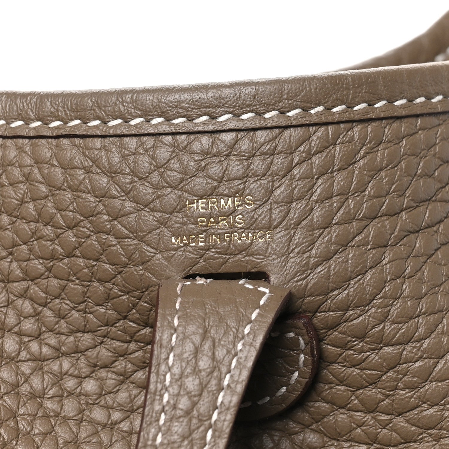 Hermes Taurillon Clemence Amazone Evelyne TPM Etoupe Bleu Indigo 6 of 10
