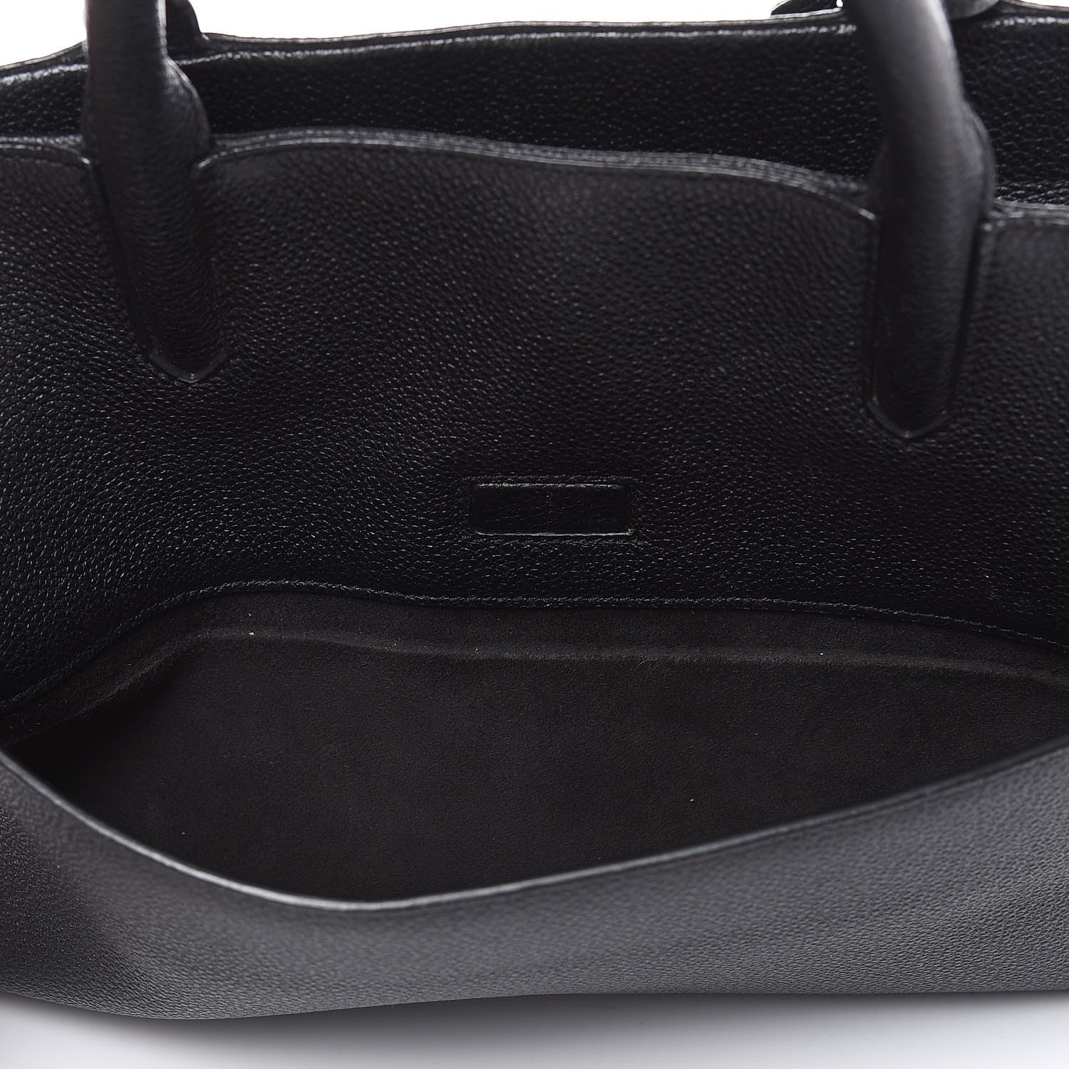 Saint Laurent Grained Calfskin Small Cabas Rive Gauche Black 20 of 21