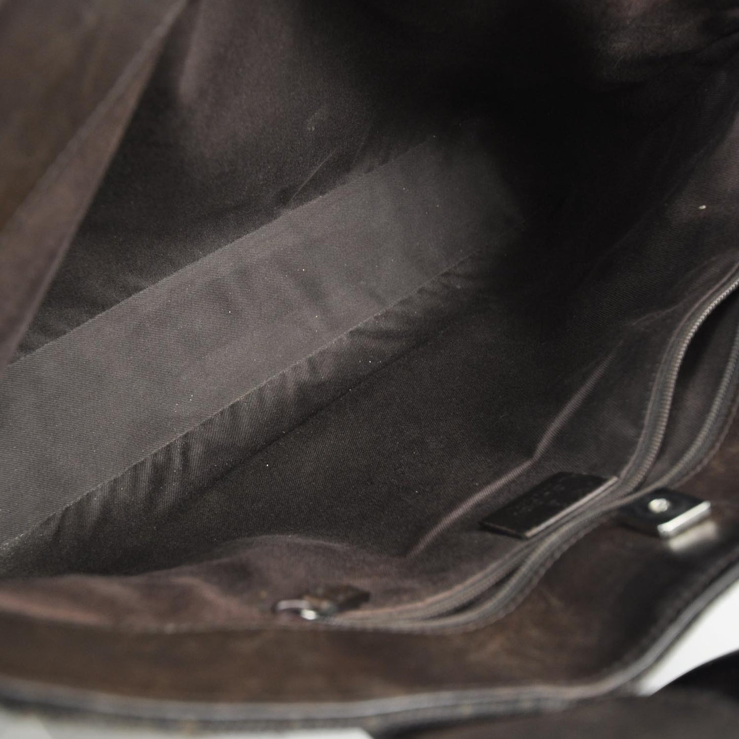 Denim Monogram Tote Dark Brown