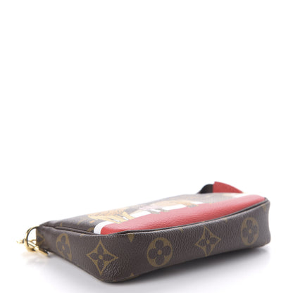Louis Vuitton Monogram 2018 Christmas Animation Mini Cats Pochette Accessories 4 of 10
