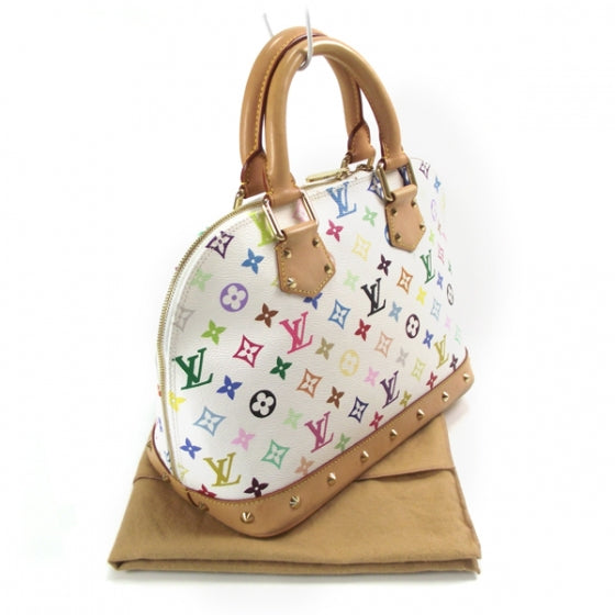 Louis Vuitton Monogram Multicolor Alma White 3 of 9