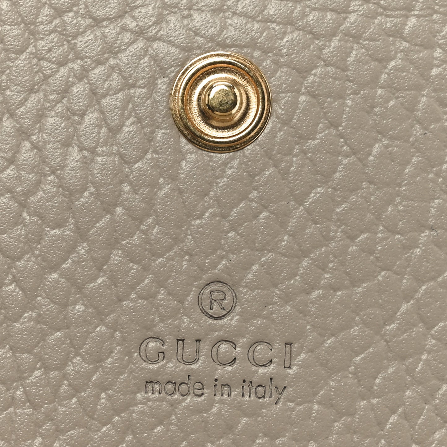 Dollar Calfskin GG Supreme Monogram GG Marmont Card Case Beige Mystic White Oatmeal