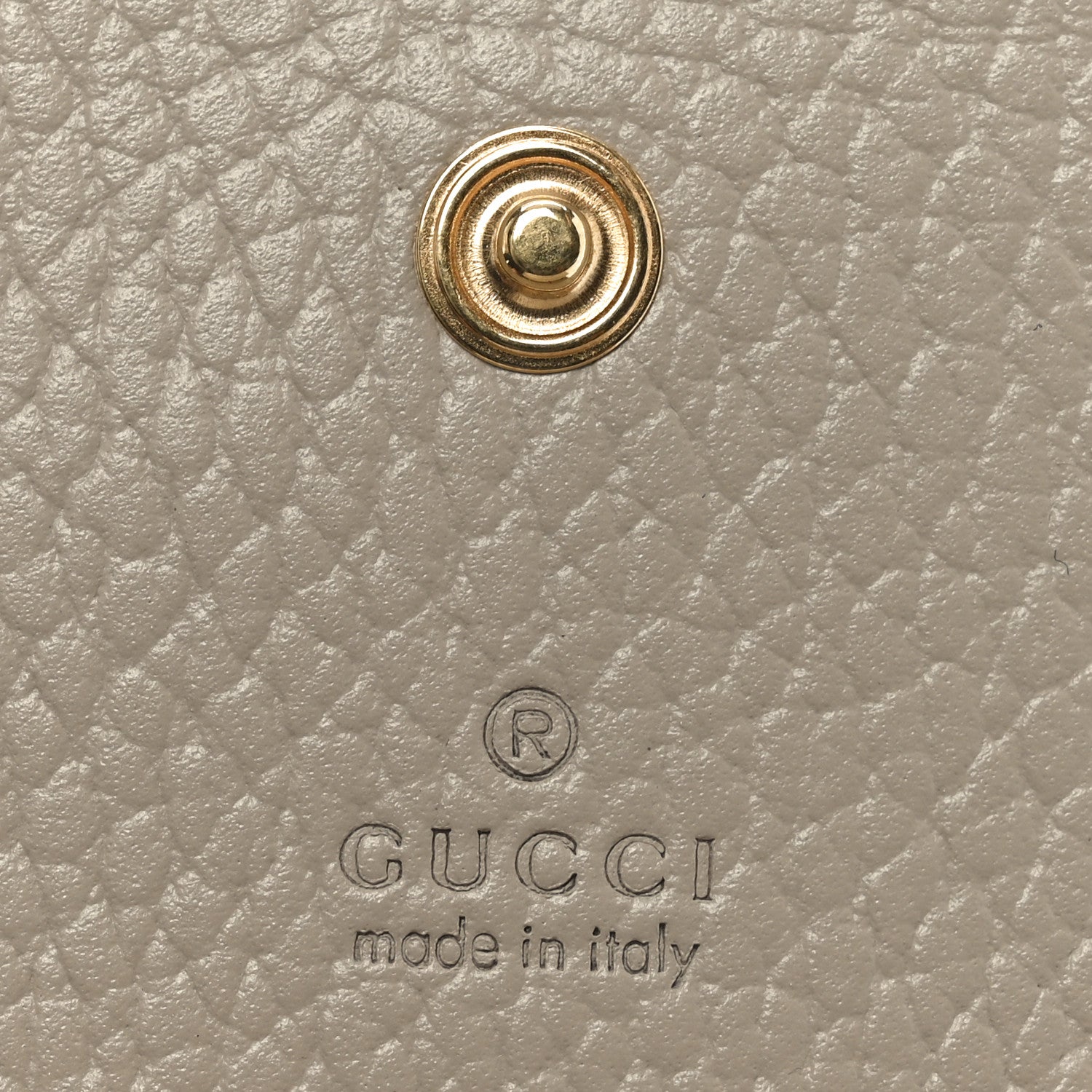 Gucci Dollar Calfskin GG Supreme Monogram GG Marmont Card Case Beige Mystic White Oatmeal 5 of 7