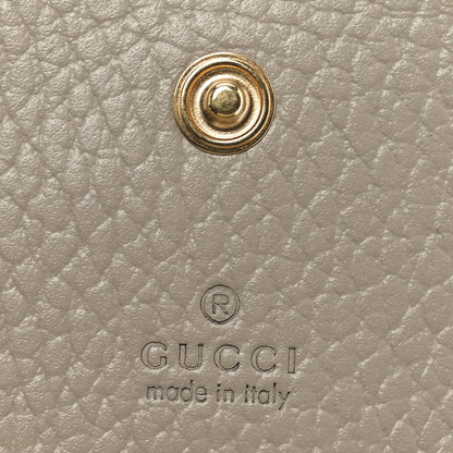 Gucci Dollar Calfskin GG Supreme Monogram GG Marmont Card Case Beige Mystic White Oatmeal 5 of 7
