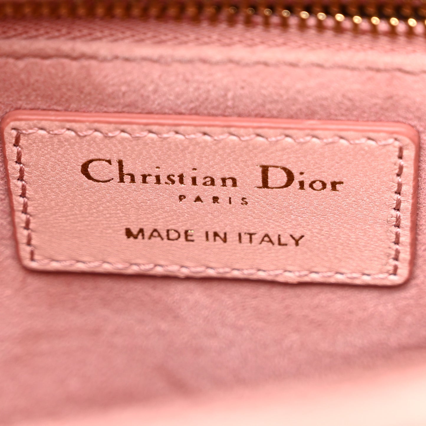 Lambskin Cannage Gradient Medium Lady Dior Pink