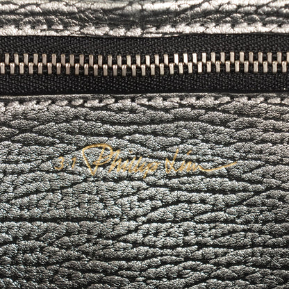 3.1 Phillip Lim 3.1 Textured Calfskin Medium Pashli Satchel Silver 8 of 11