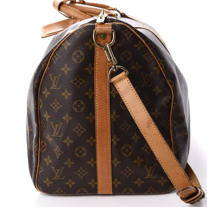 Louis Vuitton Monogram Keepall Bandouliere 55 9 of 10