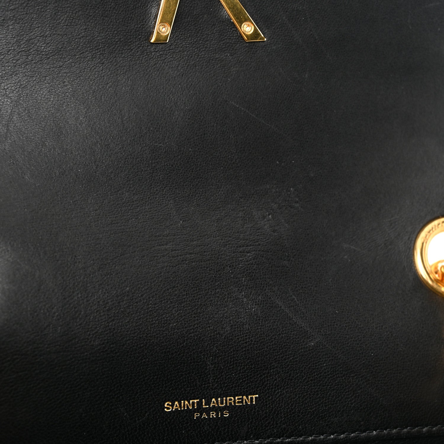 Saint Laurent Lambskin Matelasse Monogram Medium Vicky Chain Bag Black 11 of 11