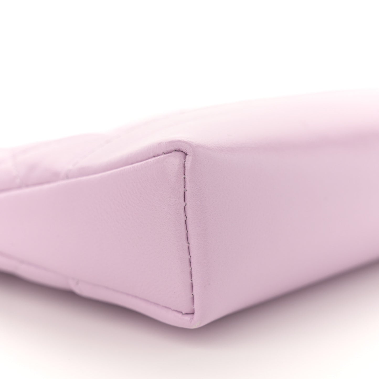 Shiny Crumpled Calfskin Quilted Nano 31 Shopping Bag Light Pink