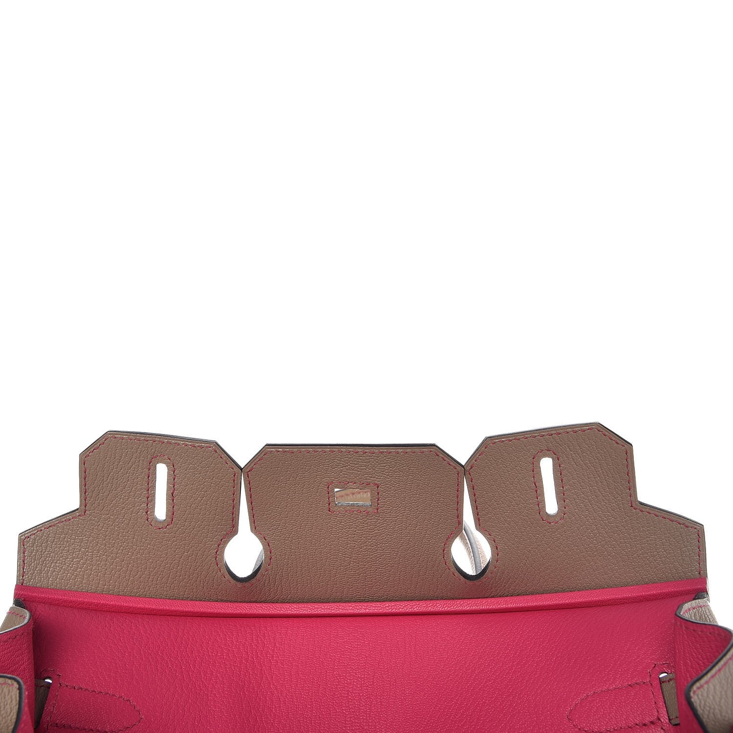Hermes Chevre Mysore Horseshoe Birkin 30 Gris Tourterelle Rose Tyrien 10 of 32