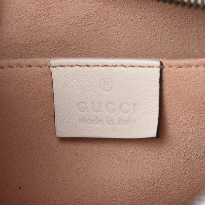Gucci Calfskin Matelasse Trompe L'Oeil Print Small GG Marmont Chain Shoulder Bag White 6 of 9