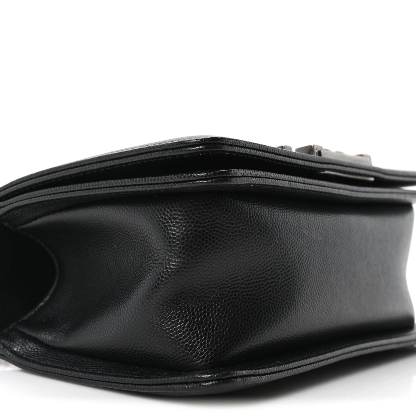 Caviar Quilted Small Boy Flap Black