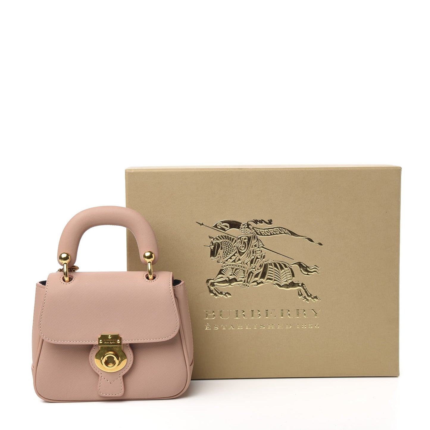 Trench Calfskin Mini DK88 Top Handle Bag Light Pink