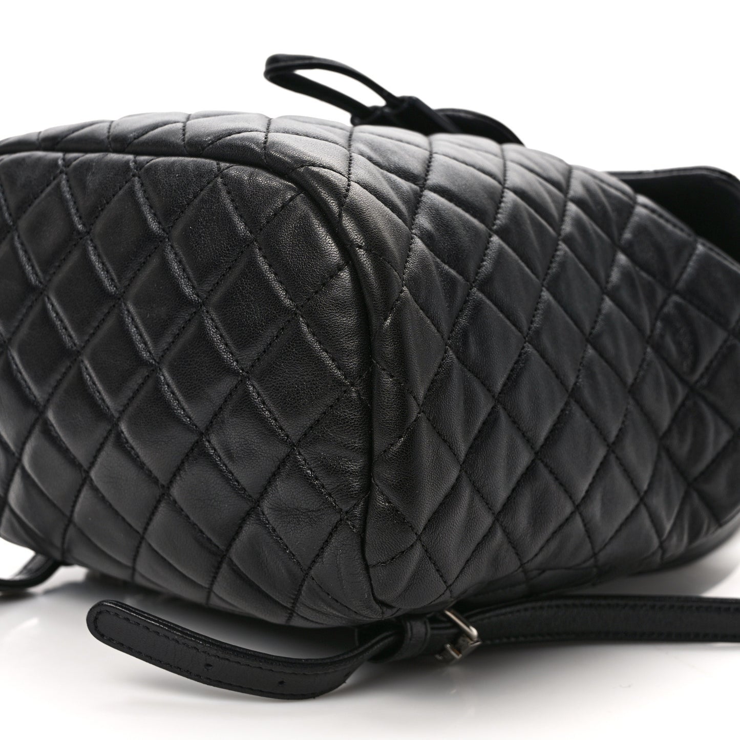 Lambskin Quilted Small Urban Spirit Backpack Black