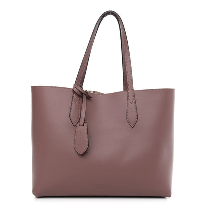 Burberry Grainy Calfskin Haymarket Check Medium Reversible Tote Dusty Pink 5 of 18