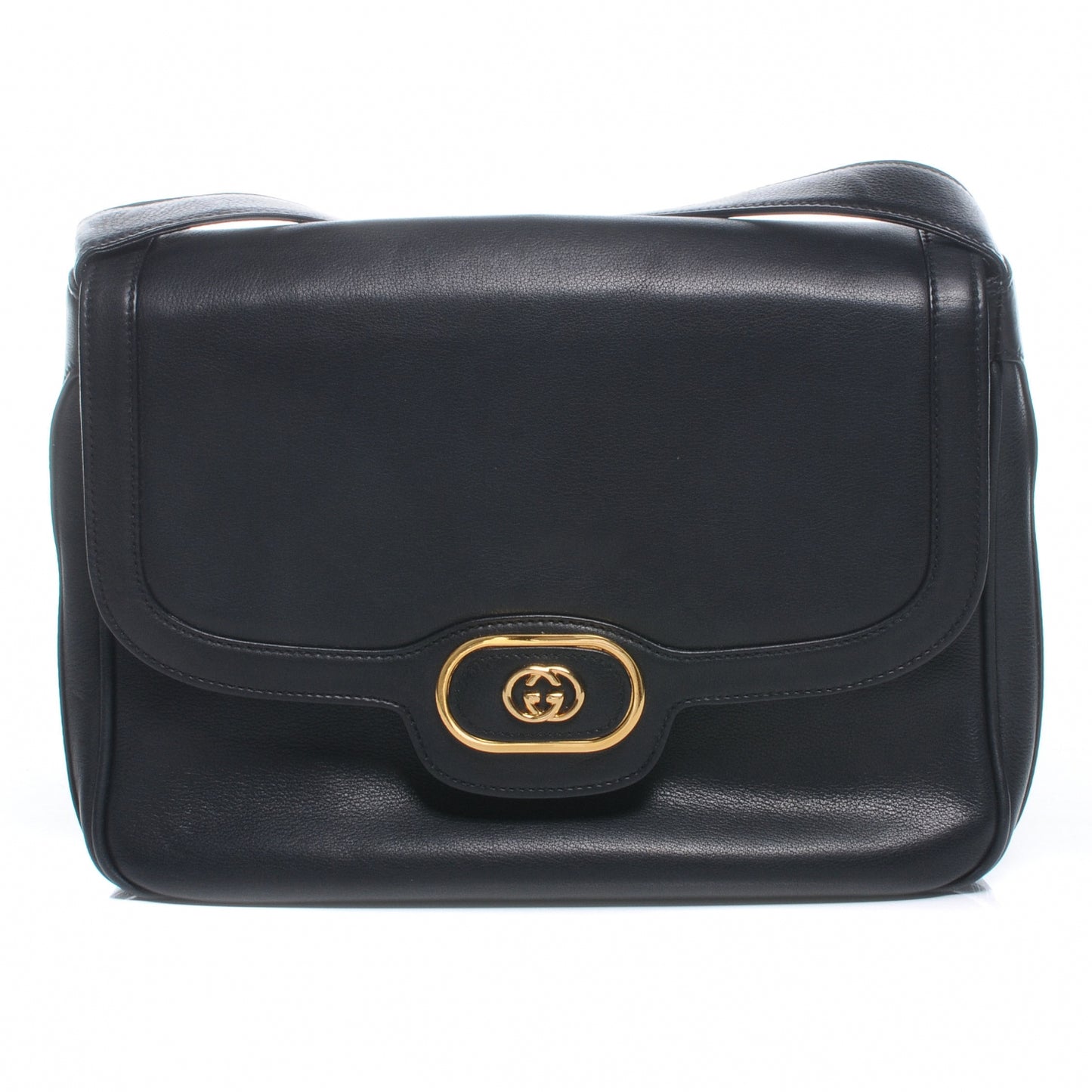 Leather Shoulder GG Black