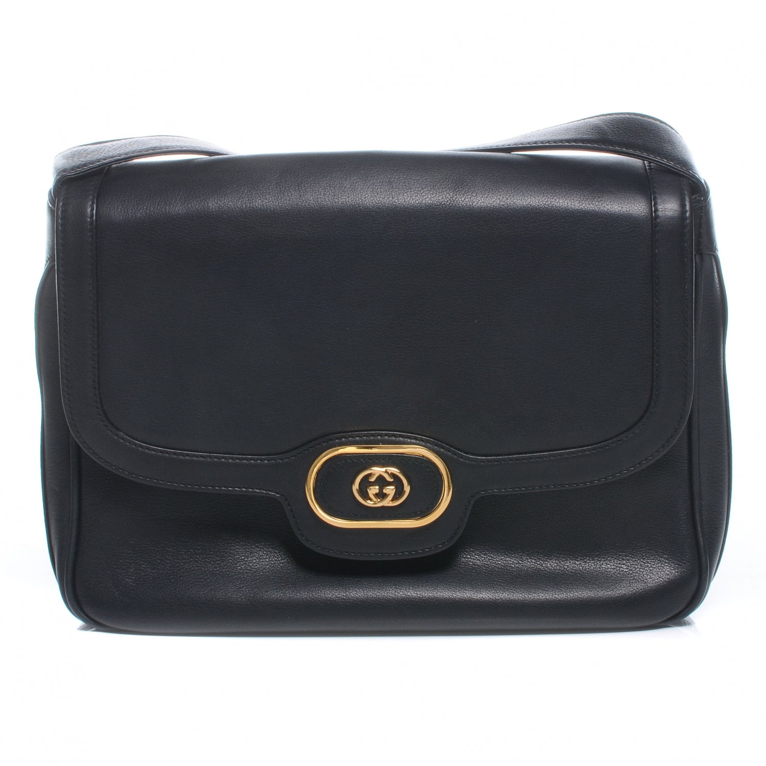 Gucci Leather Shoulder GG Black 1 of 6