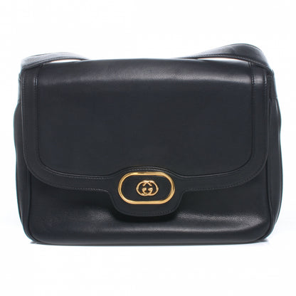Gucci Leather Shoulder GG Black 1 of 6