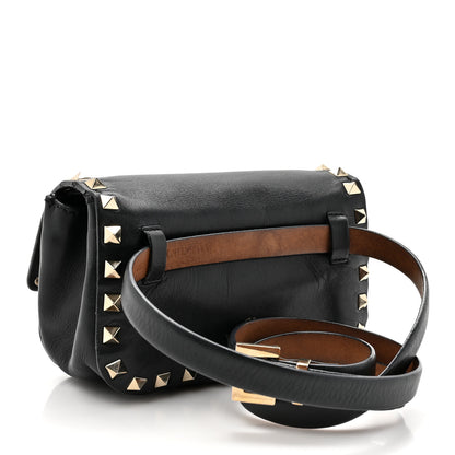 Valentino Garavani Calfskin Rockstud Belt Bag Black 3 of 13