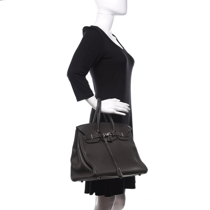 Hermes Taurillon Clemence Birkin 35 Graphite 2 of 33
