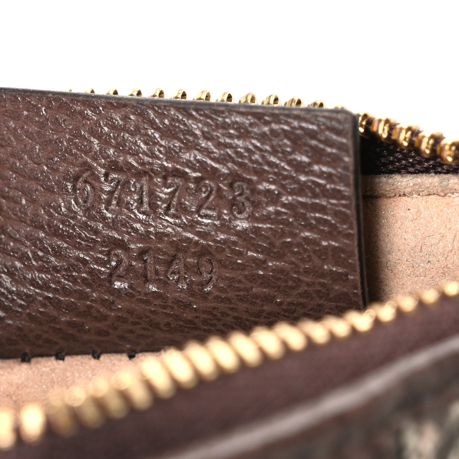 Gucci GG Supreme Monogram Web Ophidia Zip Card Case Brown 7 of 7