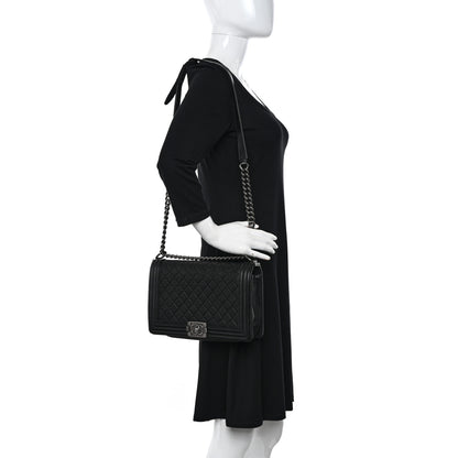 Chanel Caviar Quilted New Medium Boy Flap Black 2 of 11