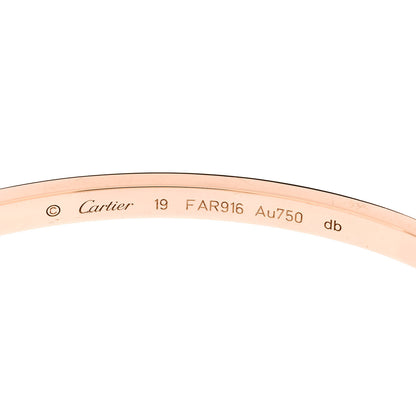 Cartier 18K Pink Gold Small LOVE Bracelet 19 4 of 5
