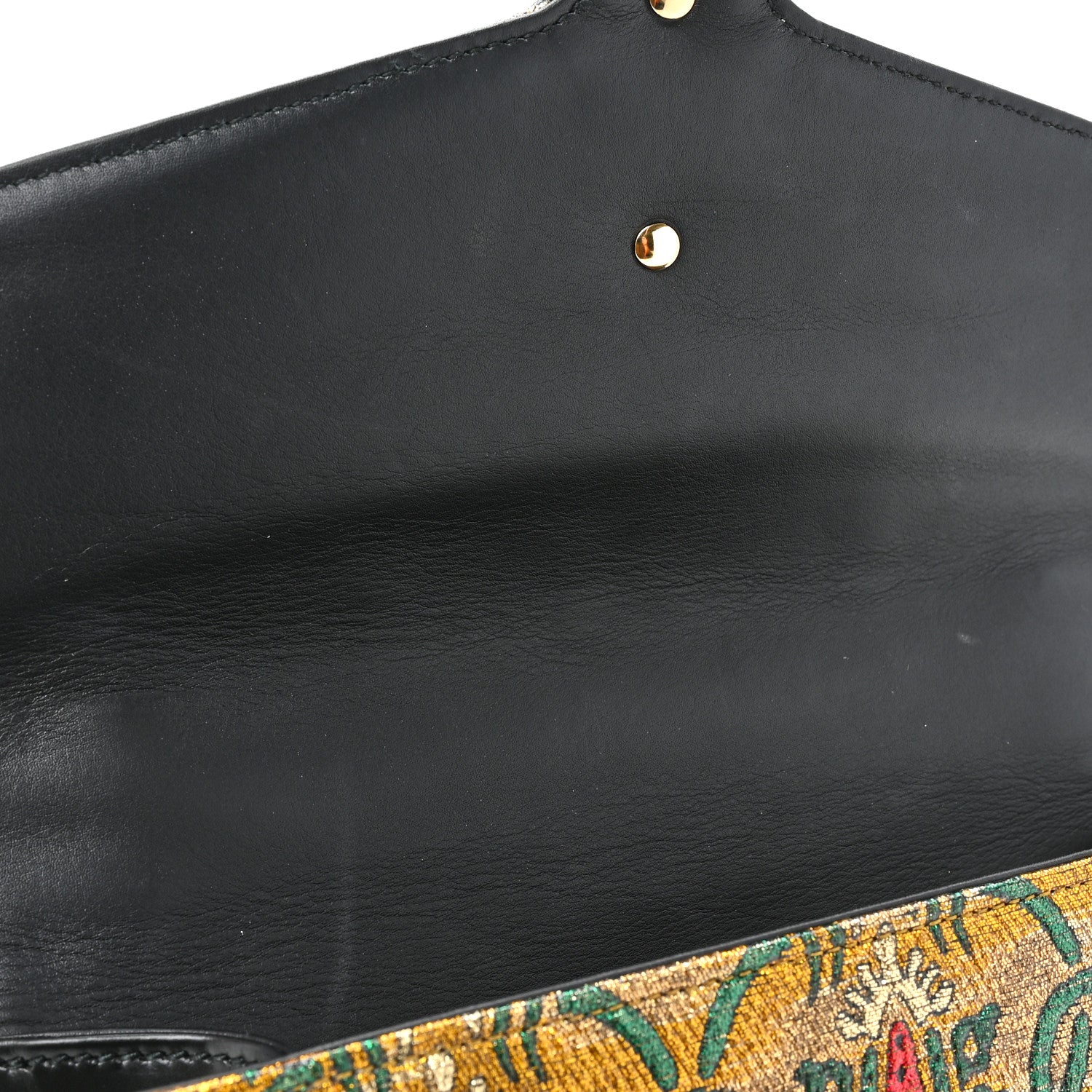 Gucci Iridescent Brocade Small Sylvie Shoulder Bag Gold 10 of 10