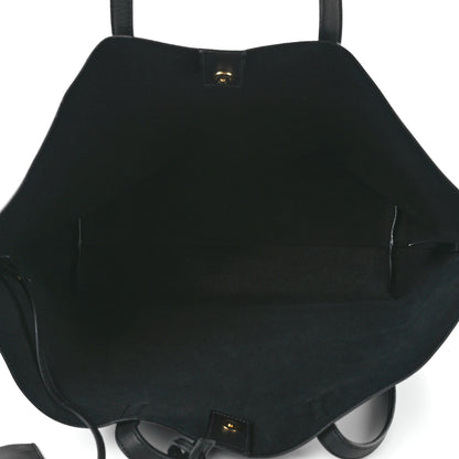 Saint Laurent Calfskin Large Shopping Tote Black 6 of 14