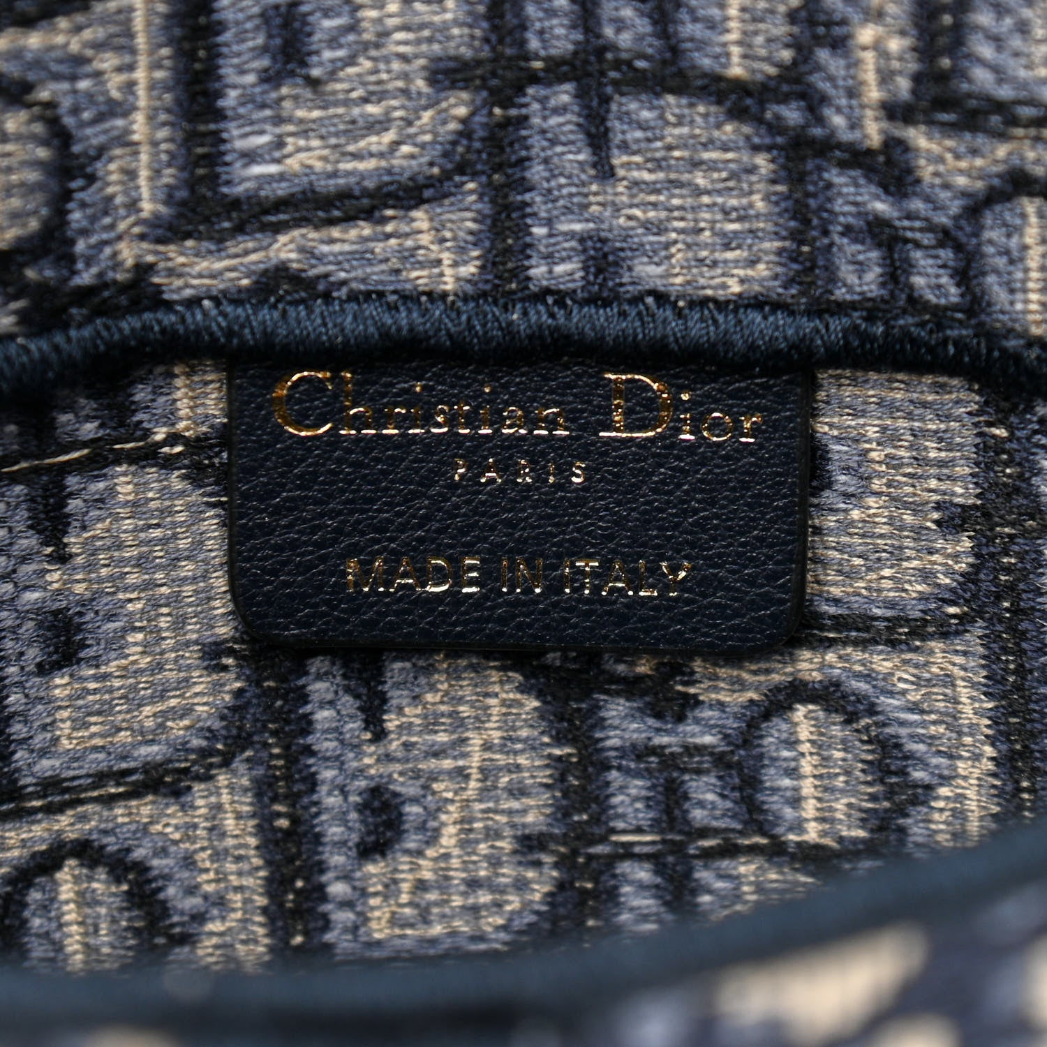 Christian Dior Oblique Slim Saddle Pouch Blue 6 of 12