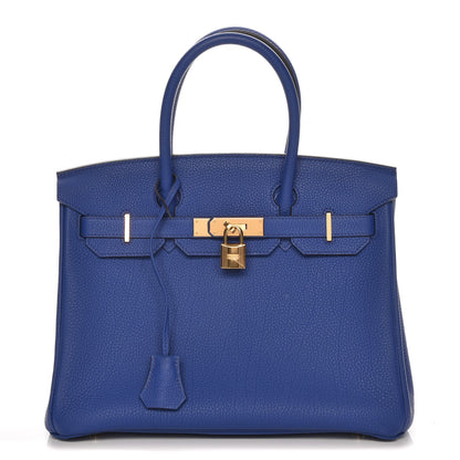 Hermes Togo Birkin 30 Bleu Electrique 1 of 34