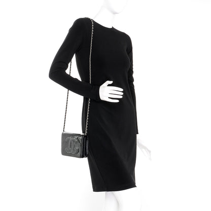 Chanel Patent Strass Wallet On Chain WOC Black 2 of 8